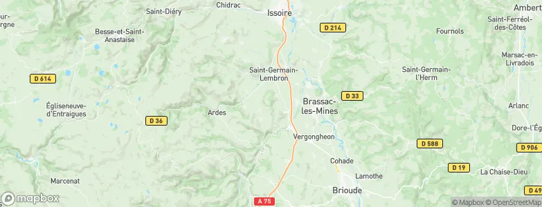 Saint-Gervazy, France Map