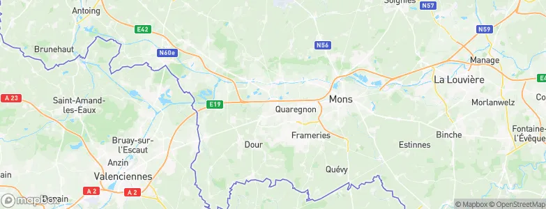 Saint-Ghislain, Belgium Map