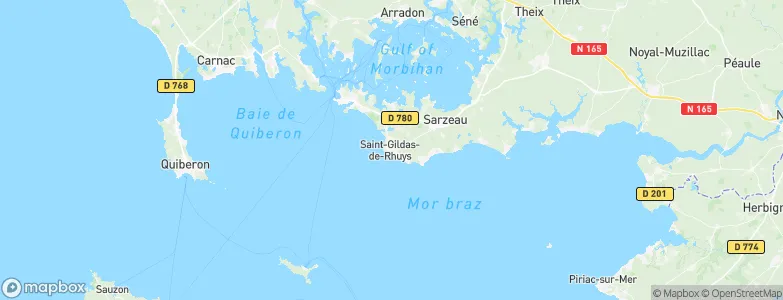 Saint-Gildas-de-Rhuys, France Map