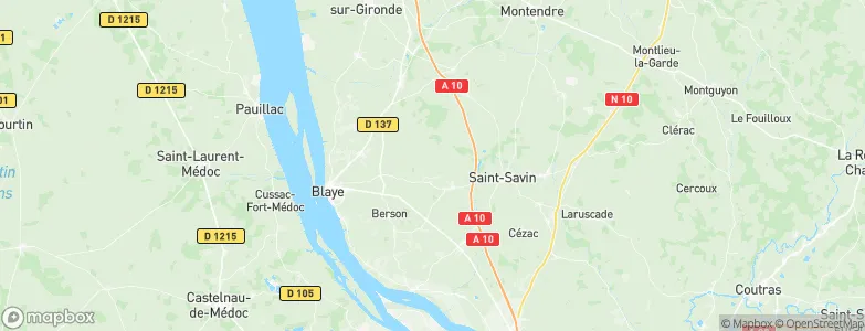 Saint-Girons-d'Aiguevives, France Map