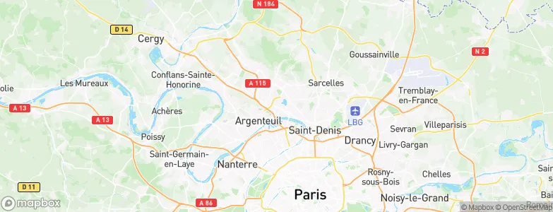 Saint-Gratien, France Map