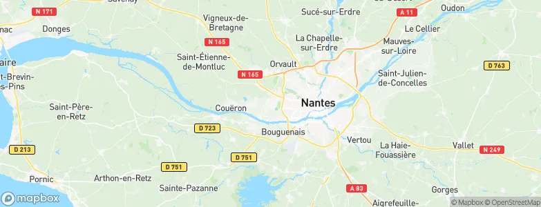 Saint-Herblain, France Map