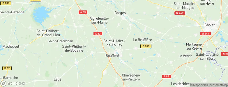 Saint-Hilaire-de-Loulay, France Map