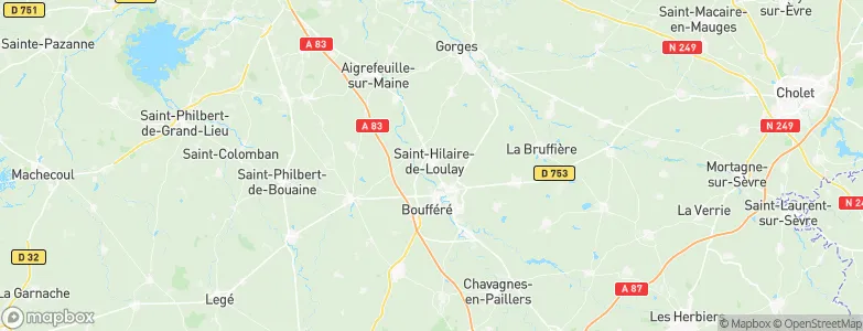 Saint-Hilaire-de-Loulay, France Map