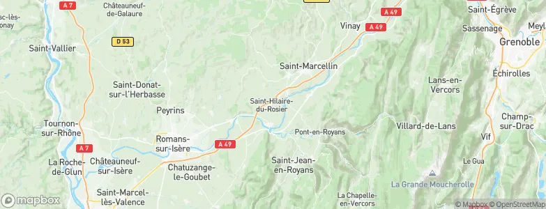 Saint-Hilaire-du-Rosier, France Map