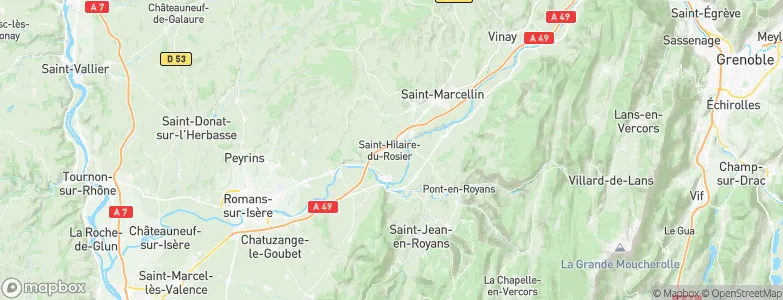 Saint-Hilaire-du-Rosier, France Map