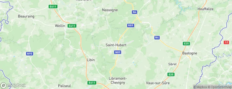 Saint-Hubert, Belgium Map