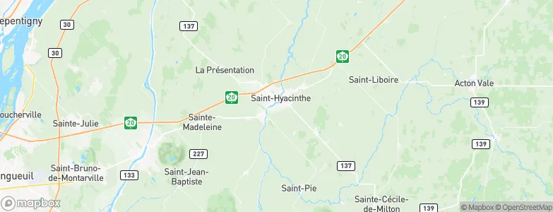Saint-Hyacinthe, Canada Map