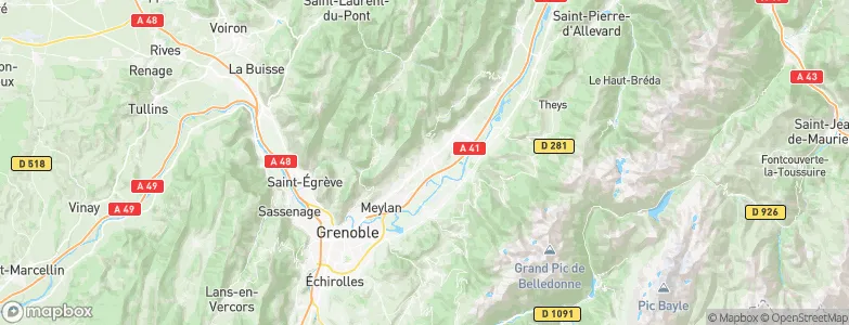 Saint-Ismier, France Map