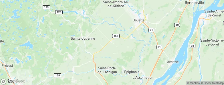 Saint-Jacques, Canada Map