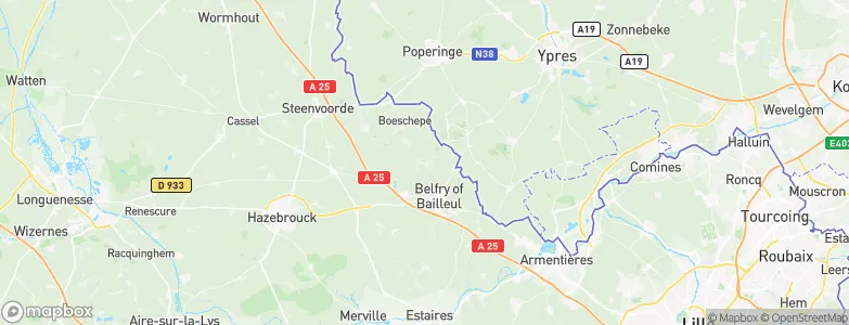 Saint-Jans-Cappel, France Map
