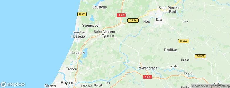 Saint-Jean-de-Marsacq, France Map