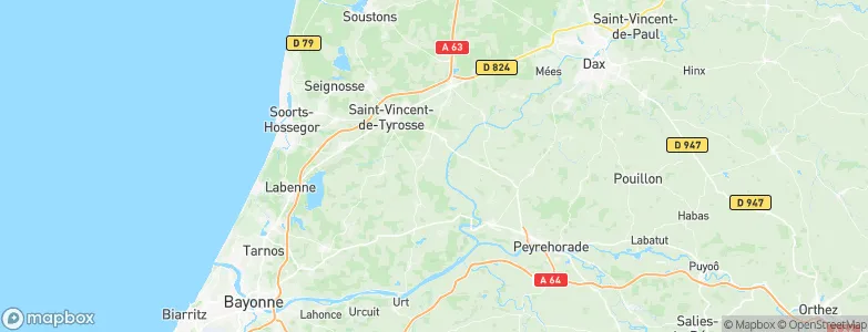 Saint-Jean-de-Marsacq, France Map