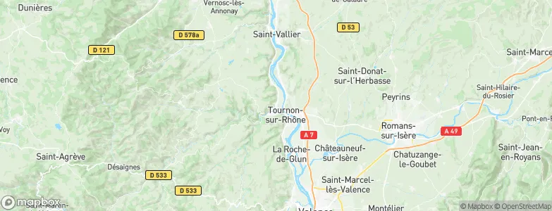 Saint-Jean-de-Muzols, France Map
