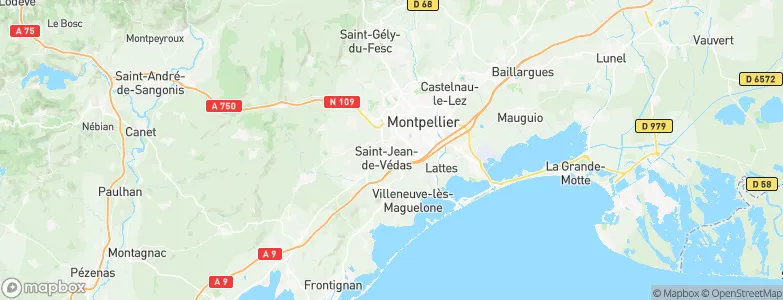Saint Jean de Védas, France Map