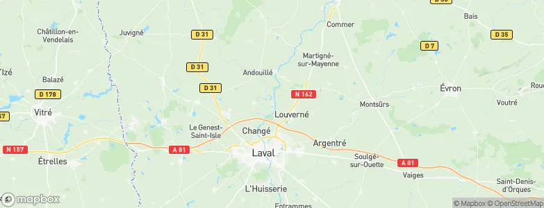 Saint-Jean-sur-Mayenne, France Map