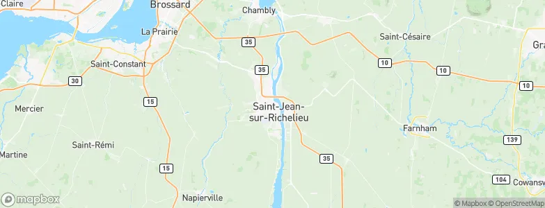 Saint-Jean-sur-Richelieu, Canada Map