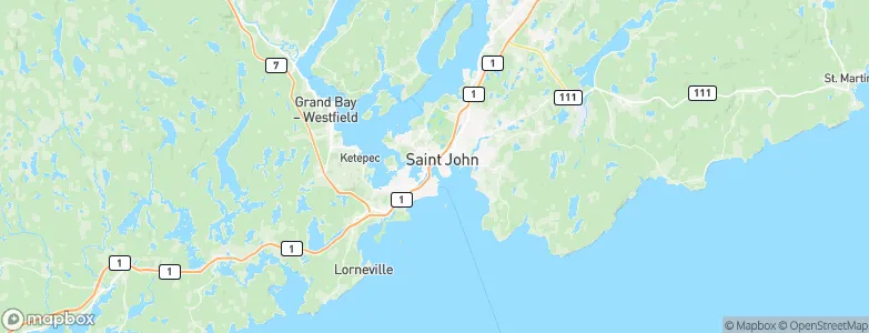 Saint John, Canada Map