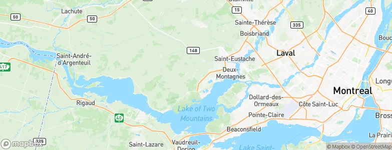 Saint-Joseph-du-Lac, Canada Map