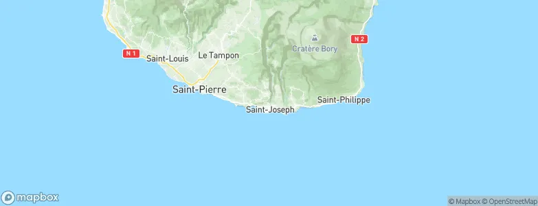 Saint-Joseph, Réunion Map