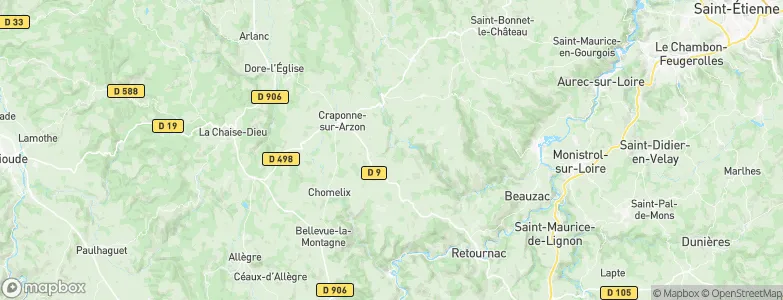 Saint-Julien-d'Ance, France Map
