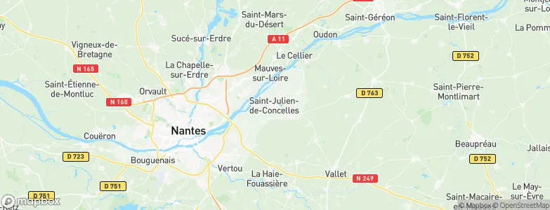 Saint-Julien-de-Concelles, France Map