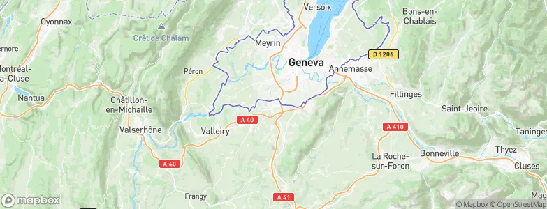 Saint-Julien-en-Genevois, France Map