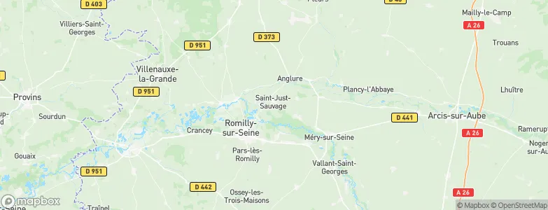 Saint-Just-Sauvage, France Map