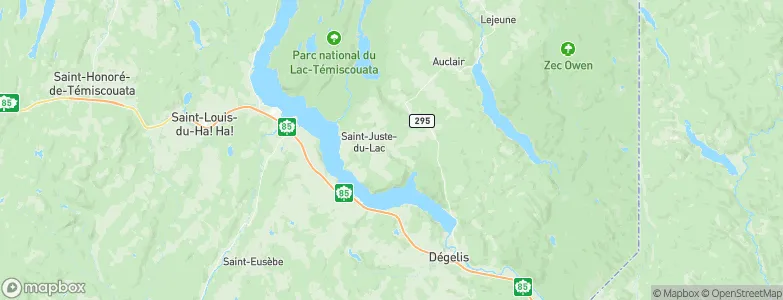 Saint-Juste-du-Lac, Canada Map