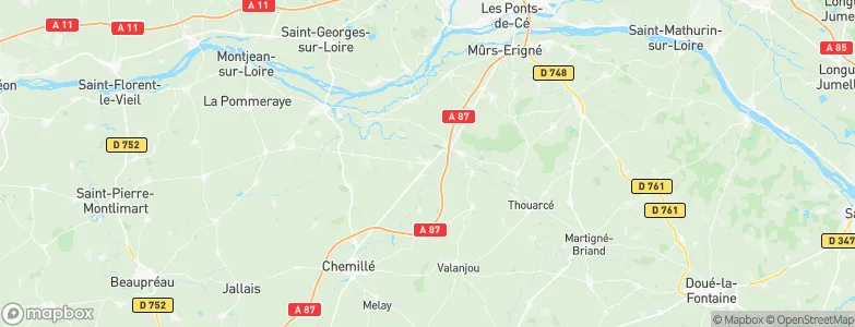 Saint-Lambert-du-Lattay, France Map