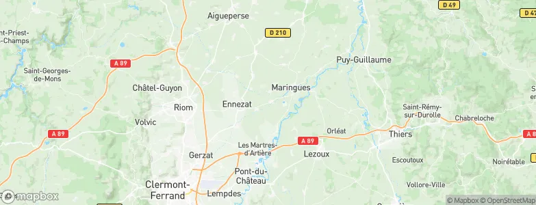 Saint-Laure, France Map