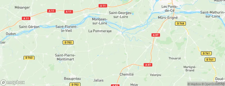 Saint-Laurent-de-la-Plaine, France Map