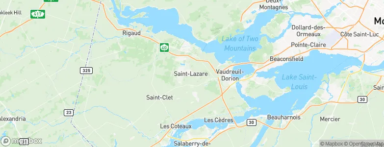 Saint-Lazare, Canada Map