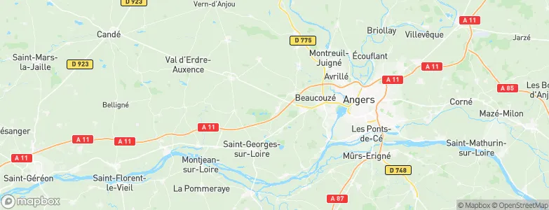 Saint-Léger-de-Linières, France Map