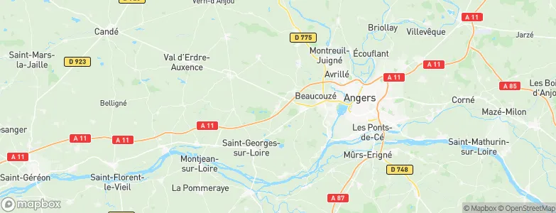 Saint-Léger-des-Bois, France Map