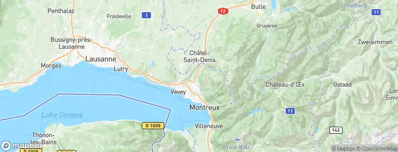 Saint-Légier-La Chiésaz, Switzerland Map