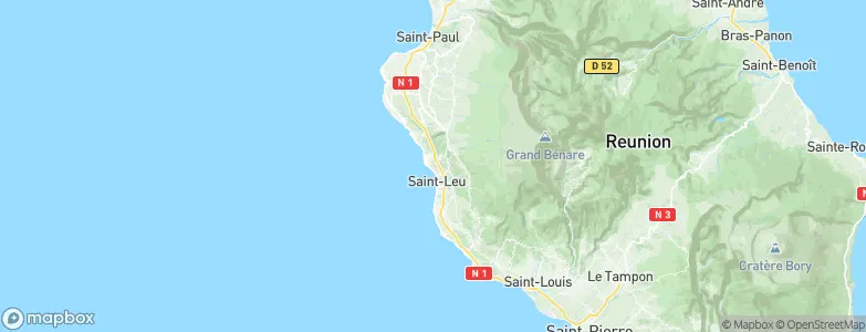 Saint-Leu, Réunion Map