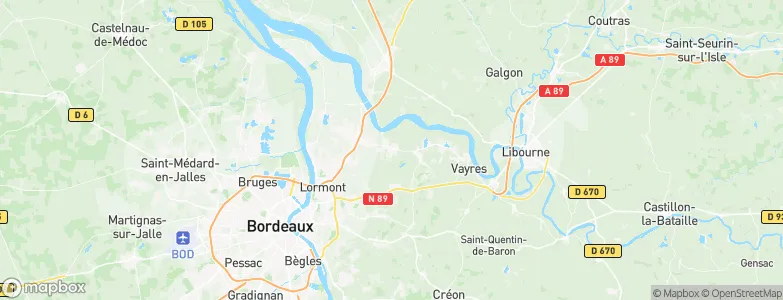 Saint-Loubès, France Map
