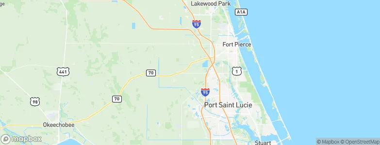 Saint Lucie, United States Map