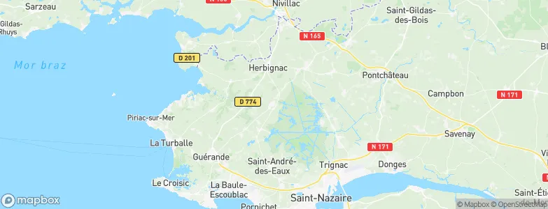 Saint-Lyphard, France Map