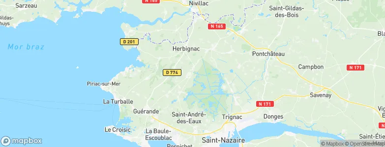 Saint-Lyphard, France Map
