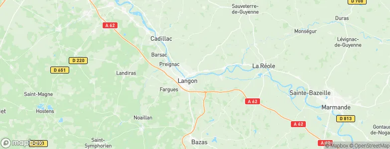 Saint-Macaire, France Map
