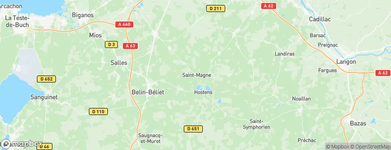 Saint-Magne, France Map