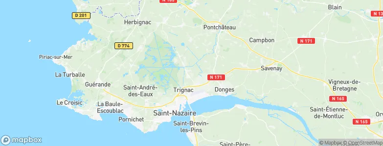 Saint-Malo-de-Guersac, France Map