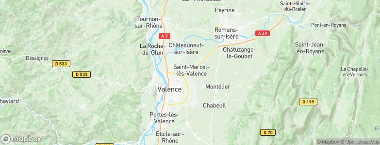 Saint-Marcel-lès-Valence, France Map
