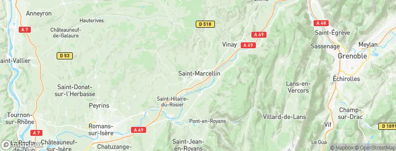 Saint-Marcellin, France Map
