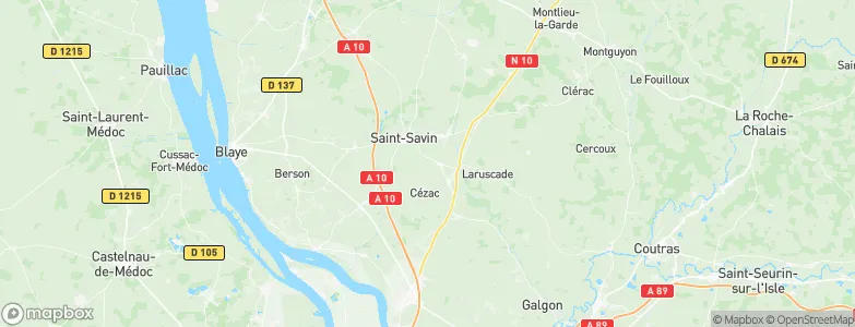 Saint-Mariens, France Map