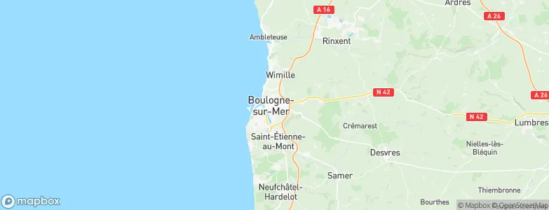 Saint-Martin-Boulogne, France Map