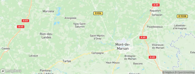 Saint-Martin-d'Oney, France Map