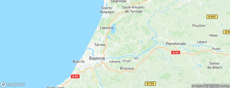 Saint-Martin-de-Seignanx, France Map